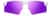 Front view of Wrap-Around Sports Sunglasses(Larger Lenses) T99293017 in White with Purple Mirror thumbnail