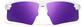Front view of Wrap-Around Sports Sunglasses(Larger Lenses) T99293017 in White with Purple Mirror thumbnail