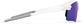 Side view of Wrap-Around Sports Sunglasses(Larger Lenses) T99293017 in White with Purple Mirror thumbnail