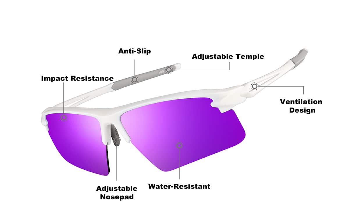 Image of Wrap-Around Sports Sunglasses(Larger Lenses)