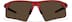 Wrap-Around Sports Sunglasses(Larger Lenses) T99301815 in Red with Brown Lenses