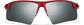 Front view of Wrap-Around Sports Sunglasses(Larger Lenses) T99311818 in Red with Silver Mirror thumbnail