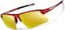 Wrap-Around Sports Sunglasses(Larger Lenses) T99321842 in Red with Gold Mirror