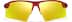 Wrap-Around Sports Sunglasses(Larger Lenses) T99321842 in Red with Gold Mirror