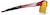 Side view of Wrap-Around Sports Sunglasses(Larger Lenses) T99321842 in Red with Gold Mirror thumbnail