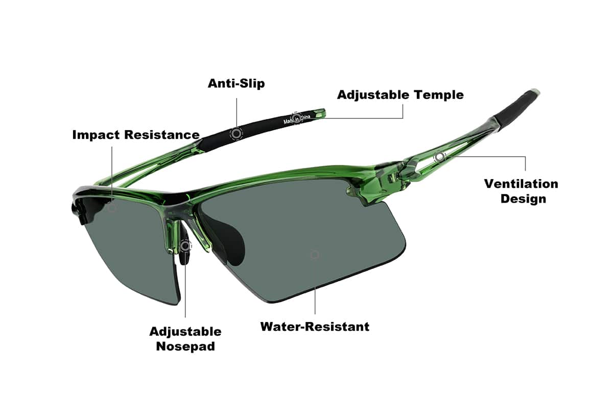 Image of Wrap-Around Sports Sunglasses(Larger Lenses)