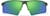 Front view of Wrap-Around Sports Sunglasses(Larger Lenses) T99342434 in Green with Green Mirror thumbnail