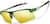 Angle view of Wrap-Around Sports Sunglasses(Larger Lenses) T99352414 in Green with Gold Mirror thumbnail