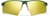 Front view of Wrap-Around Sports Sunglasses(Larger Lenses) T99352414 in Green with Gold Mirror thumbnail