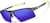 Angle view of Wrap-Around Sports Sunglasses(Larger Lenses) T99371216 in Gray with Indigo Mirror thumbnail