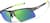 Angle view of Wrap-Around Sports Sunglasses(Larger Lenses) T99381224 in Gray with Green Mirror thumbnail