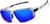 Angle view of Active Wrap-Around Sunglasses T99421116 in Silver with Blue Mirror thumbnail