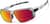 Angle view of Active Wrap-Around Sunglasses T99441118 in Silver with Red Mirror thumbnail