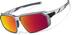 Active Wrap-Around Sunglasses T99441118 in Silver with Red Mirror
