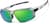 Angle view of Active Wrap-Around Sunglasses T99461124 in Silver with Green Mirror thumbnail