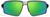 Front view of Active Wrap-Around Sunglasses T99461124 in Silver with Green Mirror thumbnail