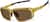 Angle view of Active Wrap-Around Sunglasses T99471415 in Gold with Brown Lens thumbnail