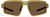 Front view of Active Wrap-Around Sunglasses T99471415 in Gold with Brown Lens thumbnail