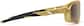 Side view of Active Wrap-Around Sunglasses T99471415 in Gold with Brown Lens thumbnail