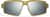 Front view of Active Wrap-Around Sunglasses T99491411 in Gold with Silver Mirror thumbnail