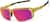 Angle view of Active Wrap-Around Sunglasses T99511419 in Gold with Rose Gold Mirror thumbnail