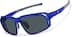 Active Wrap-Around Sunglasses T99531612 in Blue with Gray Lens