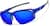 Angle view of Active Wrap-Around Sunglasses T99541616 in Blue with Blue Mirror thumbnail