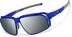 Active Wrap-Around Sunglasses T99551611 in Blue with Silver Mirror