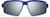 Front view of Active Wrap-Around Sunglasses T99551611 in Blue with Silver Mirror thumbnail
