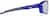 Side view of Active Wrap-Around Sunglasses T99551611 in Blue with Silver Mirror thumbnail