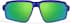 Active Wrap-Around Sunglasses T99561624 in Blue with Green Mirror