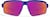 Front view of Active Wrap-Around Sunglasses T99571619 in Blue with Rose Gold Mirror thumbnail