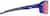 Side view of Active Wrap-Around Sunglasses T99571619 in Blue with Rose Gold Mirror thumbnail