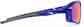 Side view of Active Wrap-Around Sunglasses T99571619 in Blue with Rose Gold Mirror thumbnail