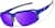 Angle view of Active Wrap-Around Sunglasses T99581617 in Blue with Purple Mirror thumbnail