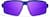 Front view of Active Wrap-Around Sunglasses T99581617 in Blue with Purple Mirror thumbnail