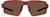 Front view of Active Wrap-Around Sunglasses T99591815 in Red with Brown Lens thumbnail