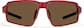 Front view of Active Wrap-Around Sunglasses T99591815 in Red with Brown Lens thumbnail