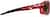 Side view of Active Wrap-Around Sunglasses T99591815 in Red with Brown Lens thumbnail