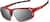 Angle view of Active Wrap-Around Sunglasses T99611811 in Red with Silver Mirror thumbnail