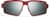 Front view of Active Wrap-Around Sunglasses T99611811 in Red with Silver Mirror thumbnail