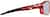 Side view of Active Wrap-Around Sunglasses T99611811 in Red with Silver Mirror thumbnail