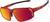 Angle view of Active Wrap-Around Sunglasses T99621818 in Red with Red Mirror thumbnail