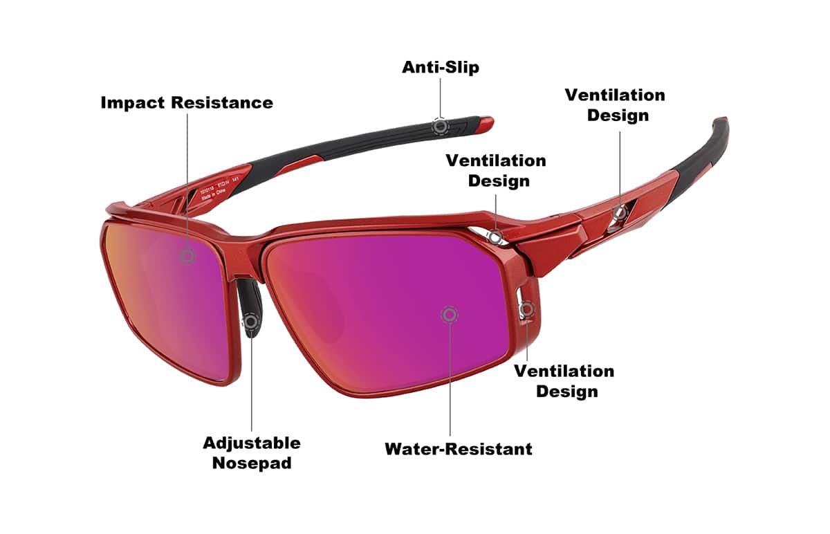Image of Active Wrap-Around Sunglasses