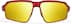 Active Wrap-Around Sunglasses T99641814 in Red with Gold Mirror