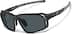 Active Wrap-Around Sunglasses T99652112 in Black with Gray Lens