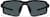 Front view of Active Wrap-Around Sunglasses T99652112 in Black with Gray Lens thumbnail