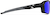 Side view of Active Wrap-Around Sunglasses T99662116 in Black with Blue Mirror thumbnail