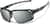 Angle view of Active Wrap-Around Sunglasses T99672111 in Black with Silver Mirror thumbnail