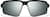 Front view of Active Wrap-Around Sunglasses T99672111 in Black with Silver Mirror thumbnail